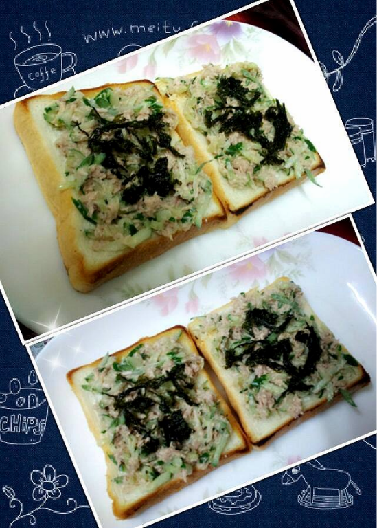 鮪魚黃瓜厚片吐司