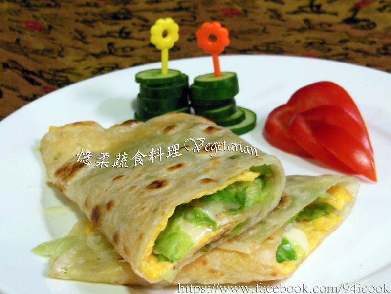 ♥憶柔蔬食♥萵苣蛋餅