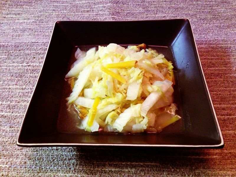 麻油薑絲白菜