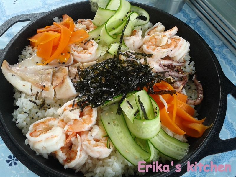 Erika's kitchen 露營料理 鮮透散壽司 