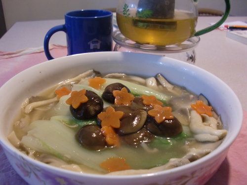 娃娃菜燴雙菇