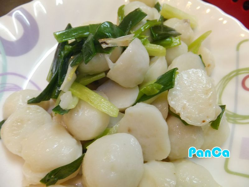 蔥爆虱目魚丸【便當料理】。胖卡瘦不了食譜