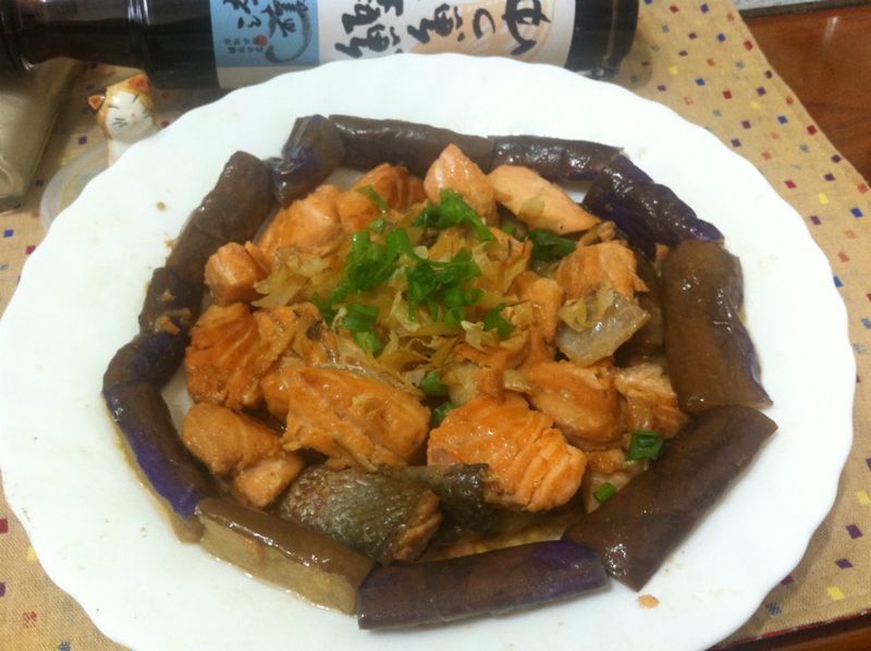 鮭魚茄子燒~時間淬釀的甘露之味