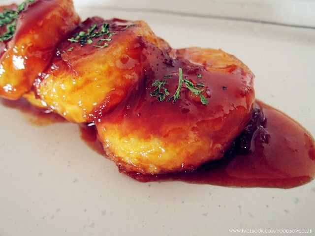 蜜汁蒜香蛋豆腐