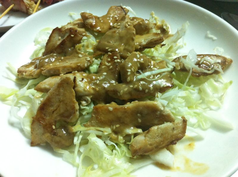 胡麻雞肉沙拉