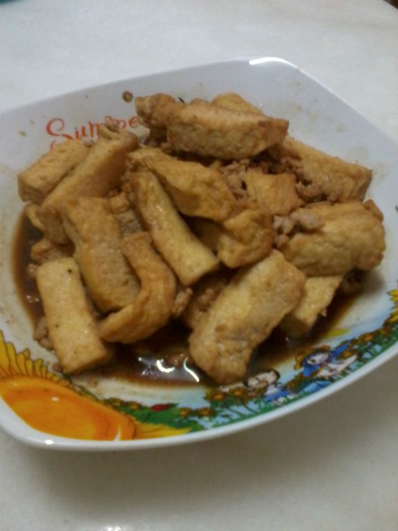 肉碎炒豆腐