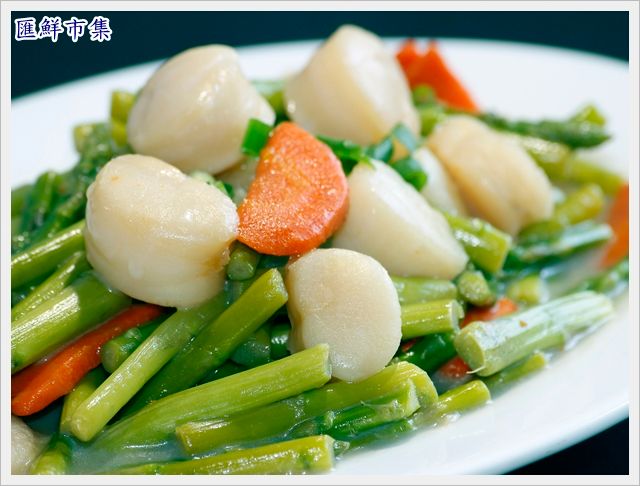 腰子貝炒蘆筍