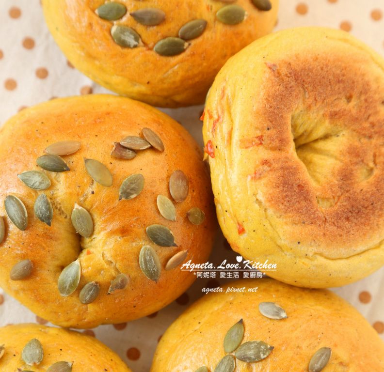 [阿妮塔♥bread] 南瓜貝果。