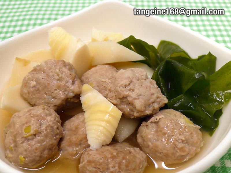 ♠mini獅子頭∼3♠ 味噌竹筍燒肉丸