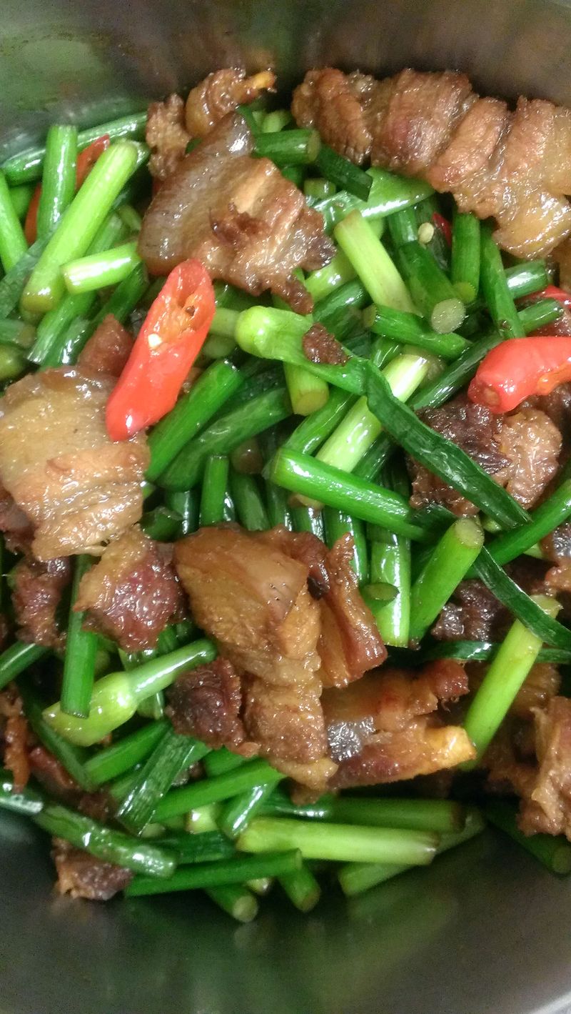 蒜苔燒肉