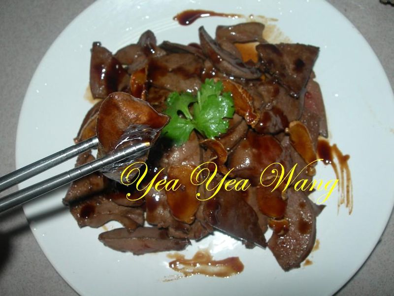 [金門高梁飄香料理]甜蜜豬肝片
