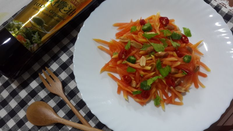 泰山橄欖油-泰式涼拌青木瓜