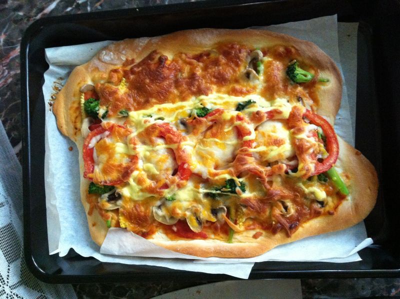[麵包機食譜]義式蔬菜pizza