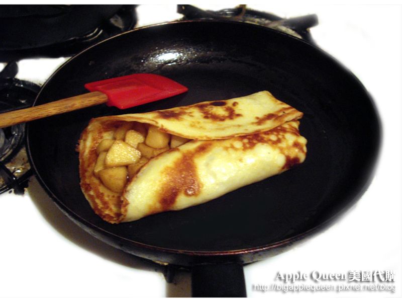 肉桂焦糖蘋果薄餅~Cinnamon candy apple crepe!