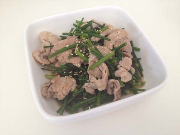 無油雞肉炒韭菜