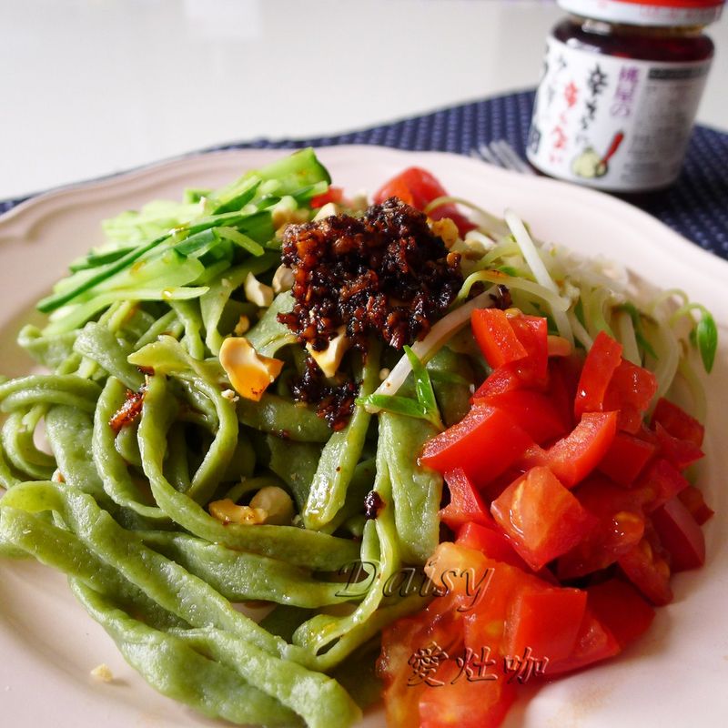 自製菠菜麵