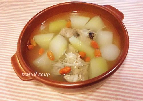 【菜心排骨墩湯】