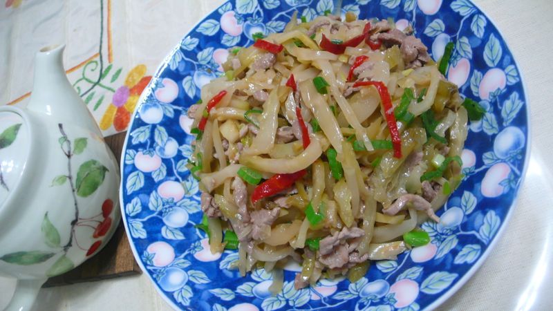 lanni 榨菜肉絲