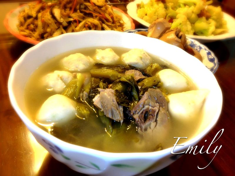 酸菜鴨肉湯