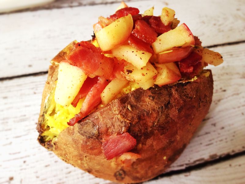 蘋果培根烤地瓜 Apple Bacon Sweet Potato