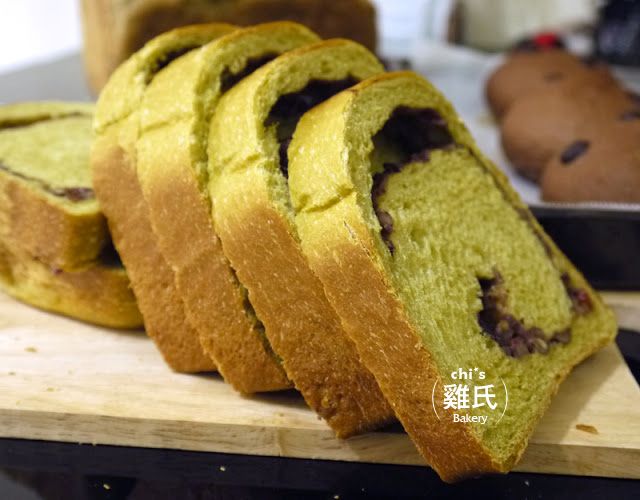 紅豆抺茶吐司