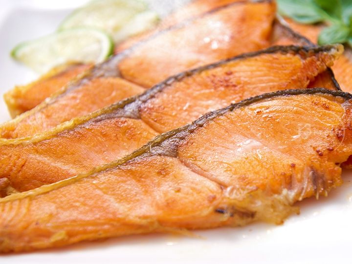 ♥ 香煎鮭魚切片 ♥