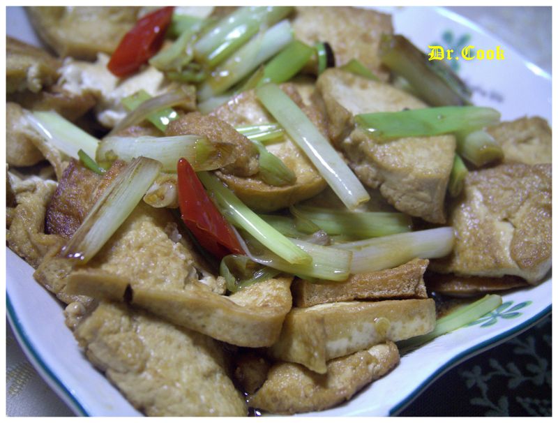 簡易便當料理-蔥燒板豆腐