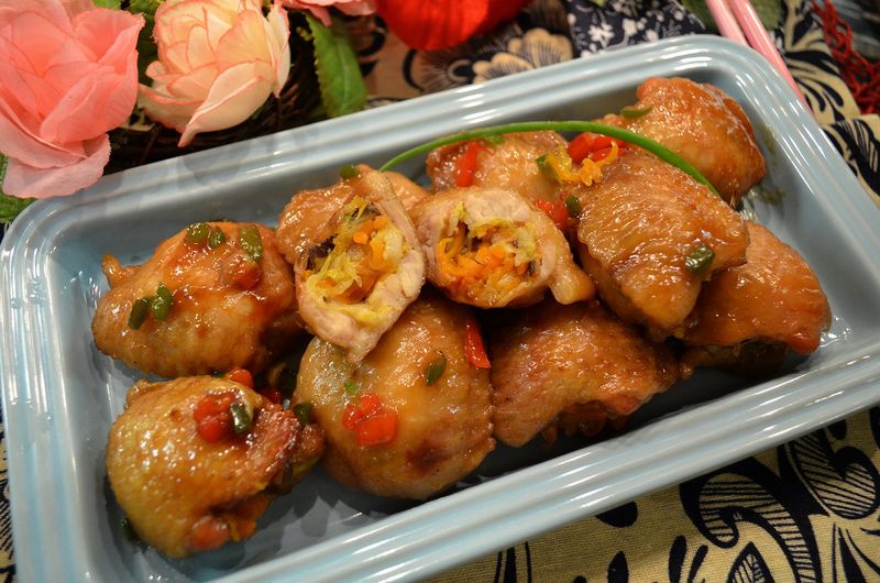 蔬菜釀雞趐
