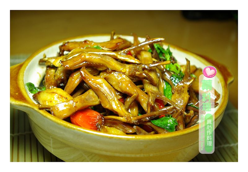 蓁料理♥三杯鴨舌