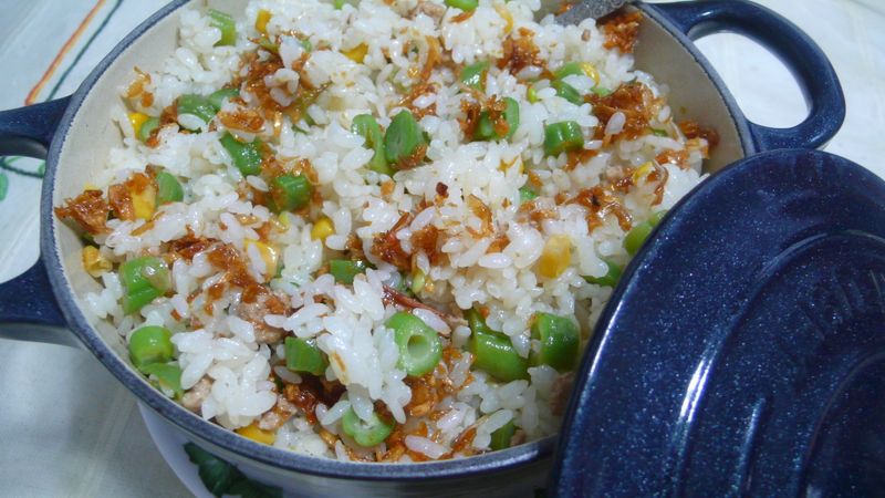 lanni 醜豆玉米飯