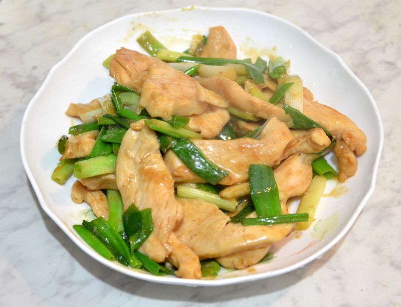 [awei 料理]蔥燒雞柳