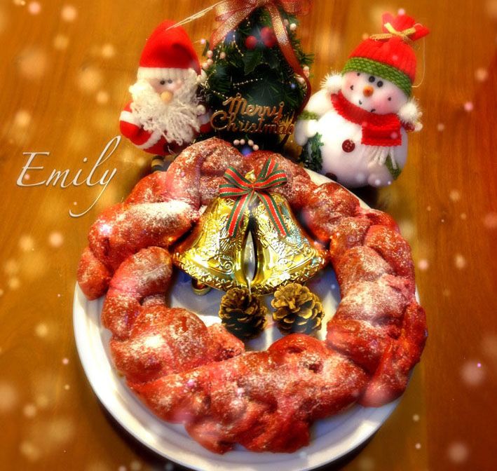 聖誕紅花圈