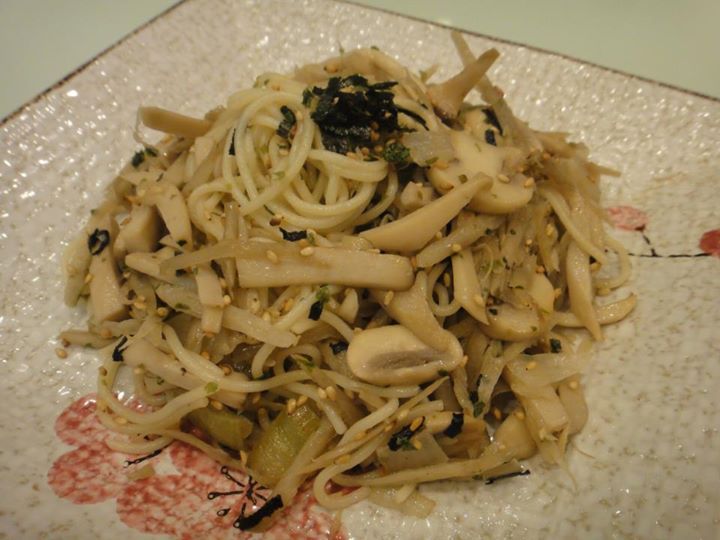 牛蒡杏鮑菇義大利麵