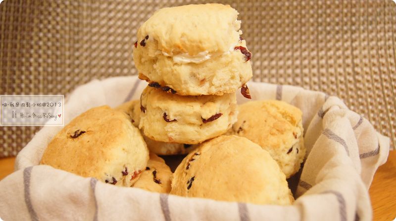 蔓越莓豆奶司康餅 Cranberry soy milk scone