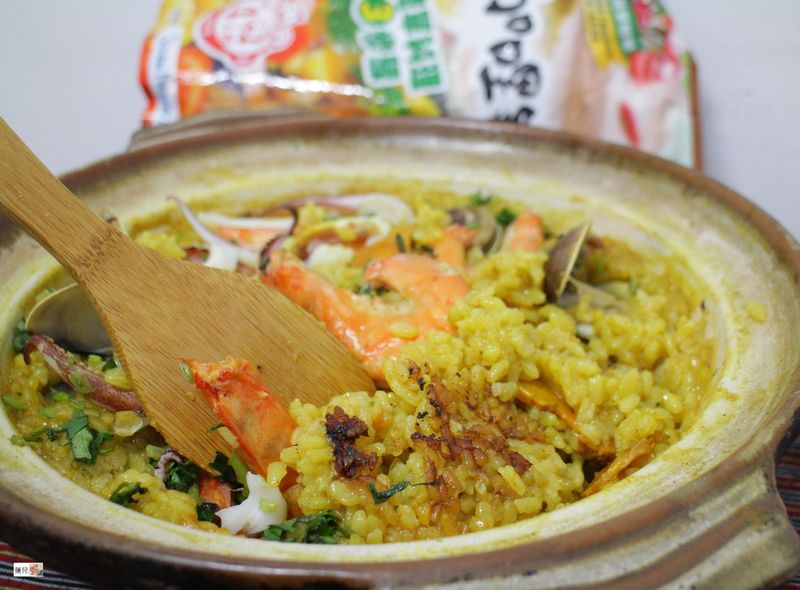 薑黃咖哩海鮮飯【可果美咖哩火鍋高湯】