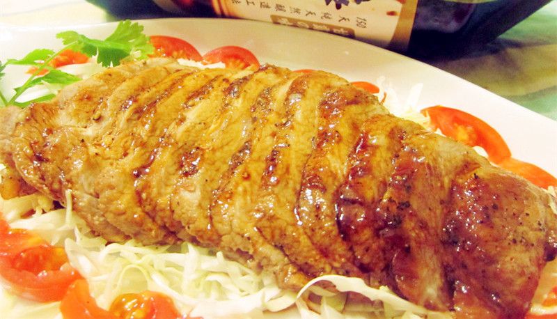 醋燒蜂蜜豬肉排
