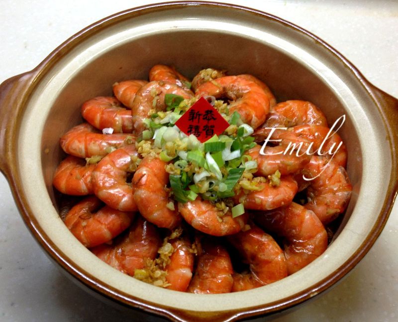 金讚鮮蝦粉絲煲【年菜料理】