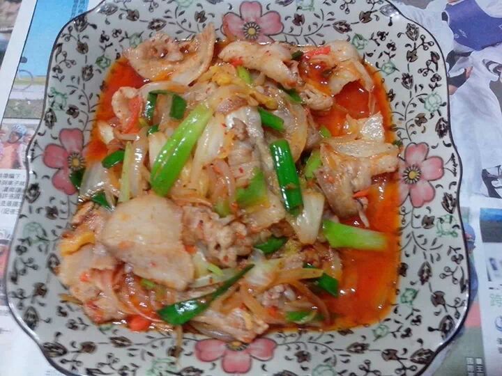 ~韓式泡菜炒豬肉~
