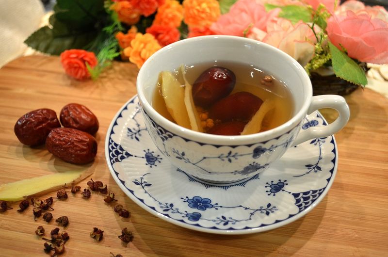 花椒紅棗生薑茶