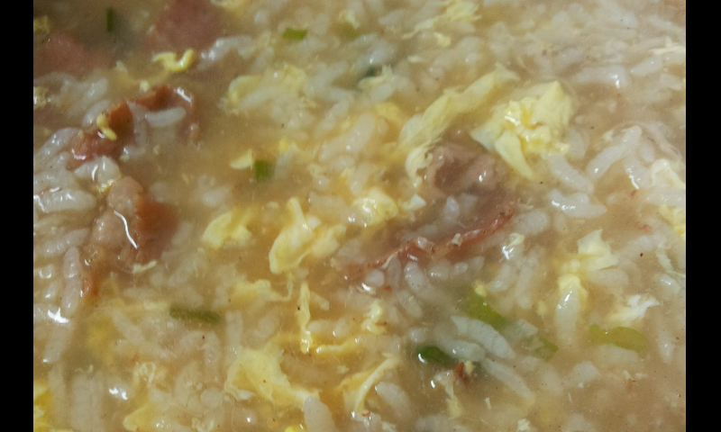 電鍋食譜*雞蛋牛肉粥