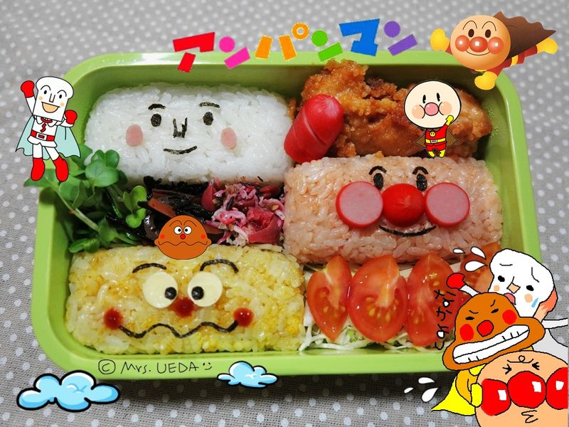 ♥上田太太愛睏哈欠便當♥(麵包超人與伙伴篇)