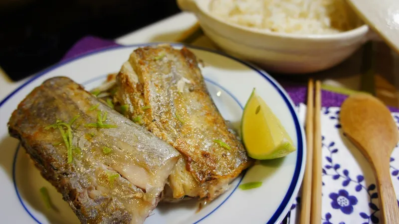 阿基師教我的香煎白帶魚^^