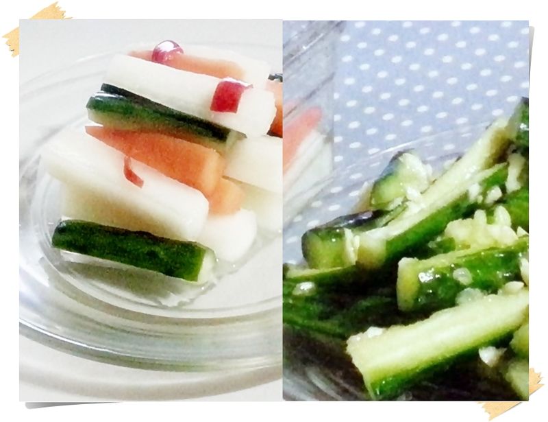 蒜味黃瓜&台式泡菜