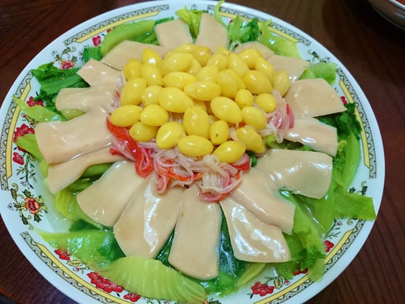 鮑片扒芥菜