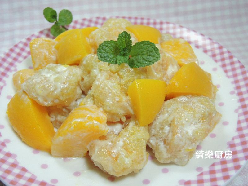 蜜桃優酪鮮蝦球
