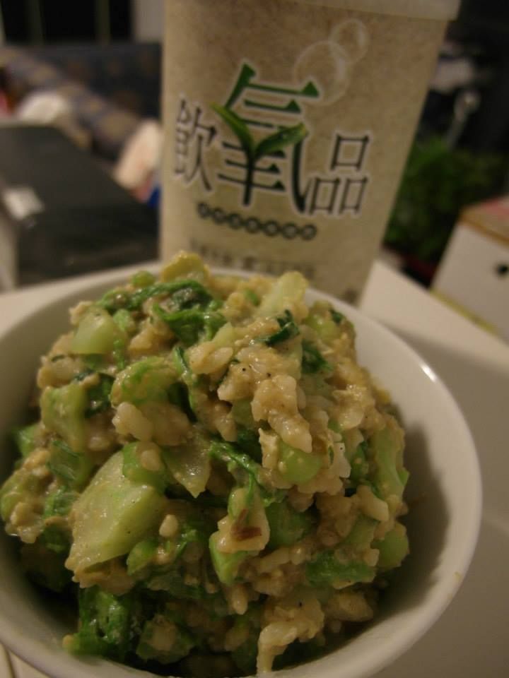 飲氧油菜高纖燴飯
