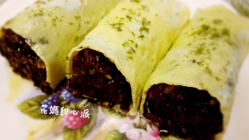 紫米蛋捲
