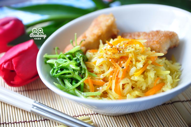 黃彩米地瓜簽飯