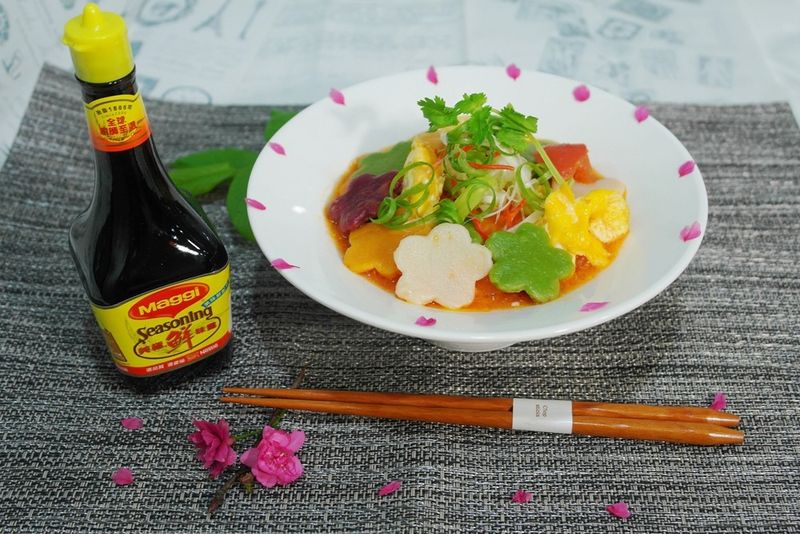 彩色手工櫻花麵✿美極鮮味露