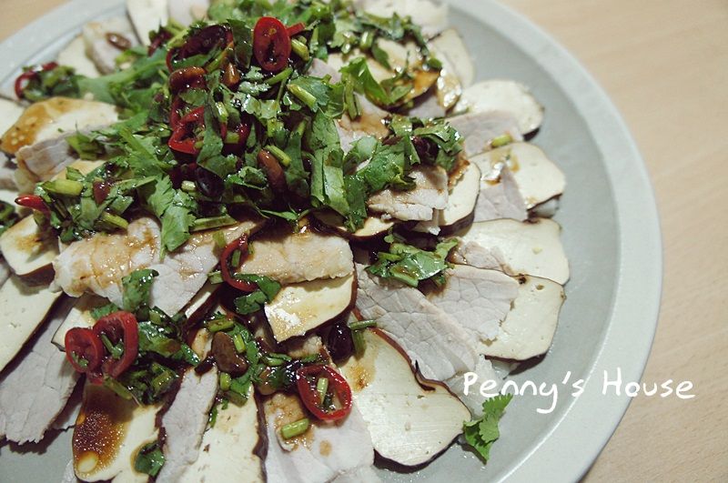 豬肉豆干薄片佐豆豉黑醋醬汁